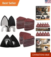 Complete 104-Piece Multitool Sanding Kit with Triangle & Finger Sanding Pads