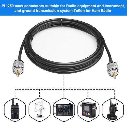 10x Stecker UHF Stecker PL259 Stecker Klemme RG58 RG142 LMR195 RG400 Kabel USA - Bild 9 von 10