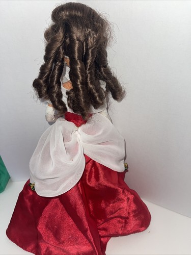 1998 Disney Beauty & the Beast Winter Dreams Belle Barbie Doll Holiday Christmas - 第 4/5 張圖片