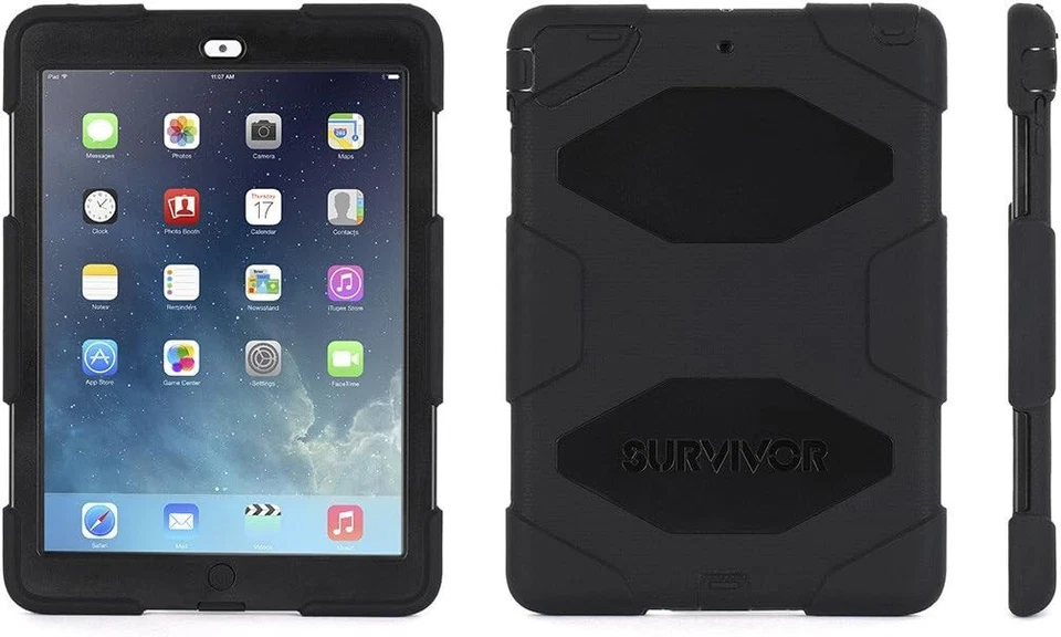 Griffin iPad Air 1 Case Survivor All-Terrain Durable Black Unboxed Without Stand - Image 4 of 4