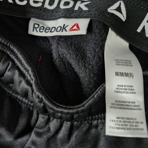 Boys Reebok Black Fleece Lined Jogger Pants Size M - Picture 4 of 4