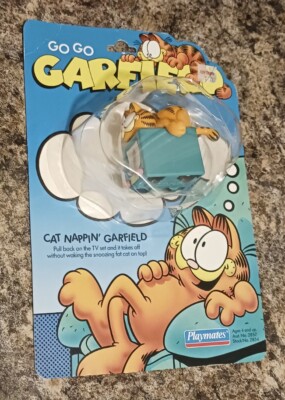 Vintage Garfield Playmates 1991 MOC Go Go TV Binky Clown Odie Toy Comic Cat New