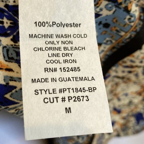 Papermoon Women Top Medium 3/4 Sleeve Criss-cross Lack-Up Back Detail - Picture 8 of 8