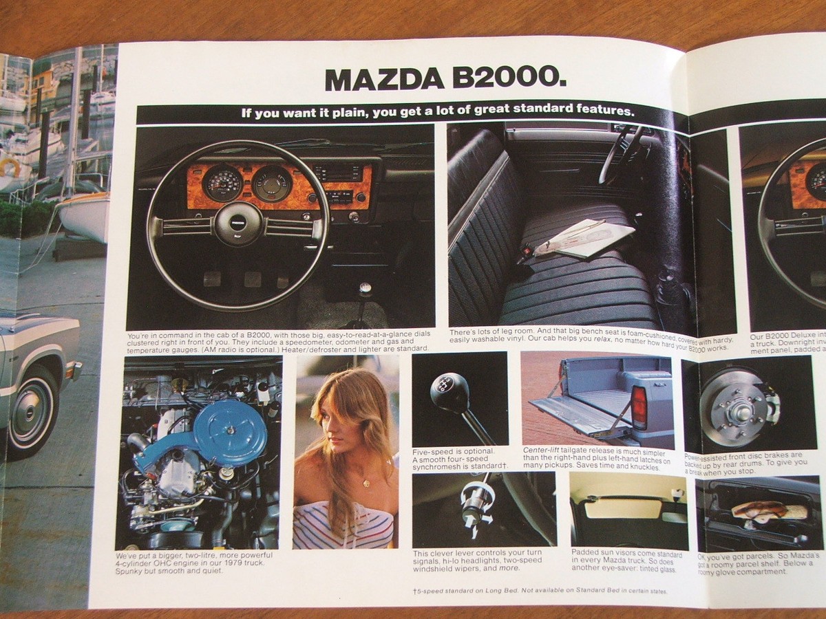 1979 Mazda B2000 Ute original US market foldout brochure | eBay