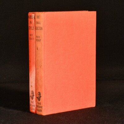 1960-1962 2vol Murder in Style & The Final Deduction by Rex Stout First UK Ed...