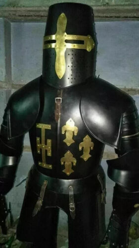 Mittelalterlicher schwarzer Ritter Kampf Ganzkörperrüstung tragbare Rüstung K... - Bild 2 von 4