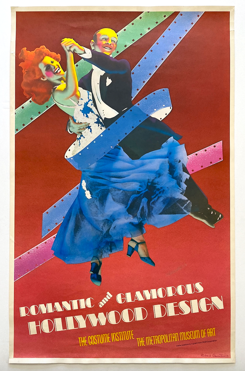 RICHARD BERNSTEIN RARE 1974 GLAMOROUS HOLLYWOOD LITHOGRAPH