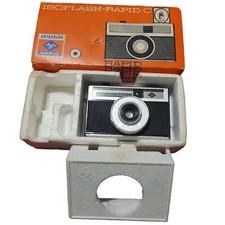 VTG 1950s 60s AGFA ISOFLASH RAPID C CAMERA MADE IN GERMANY PHOTO ART DECOR PROP