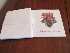 NEW SET OF 10 "WARMEST WISHES" CARDS W/ 10 ENVELOPES ~ BLANK INSIDE / 10 DESIGNS