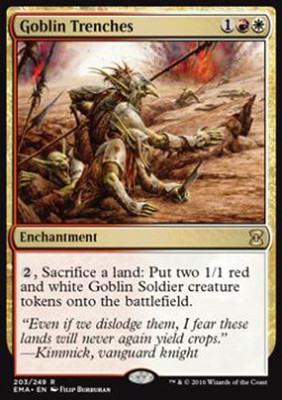 MTG GOBLIN TRENCHES - GOBLIN GRABEN - EMA - MAGIC