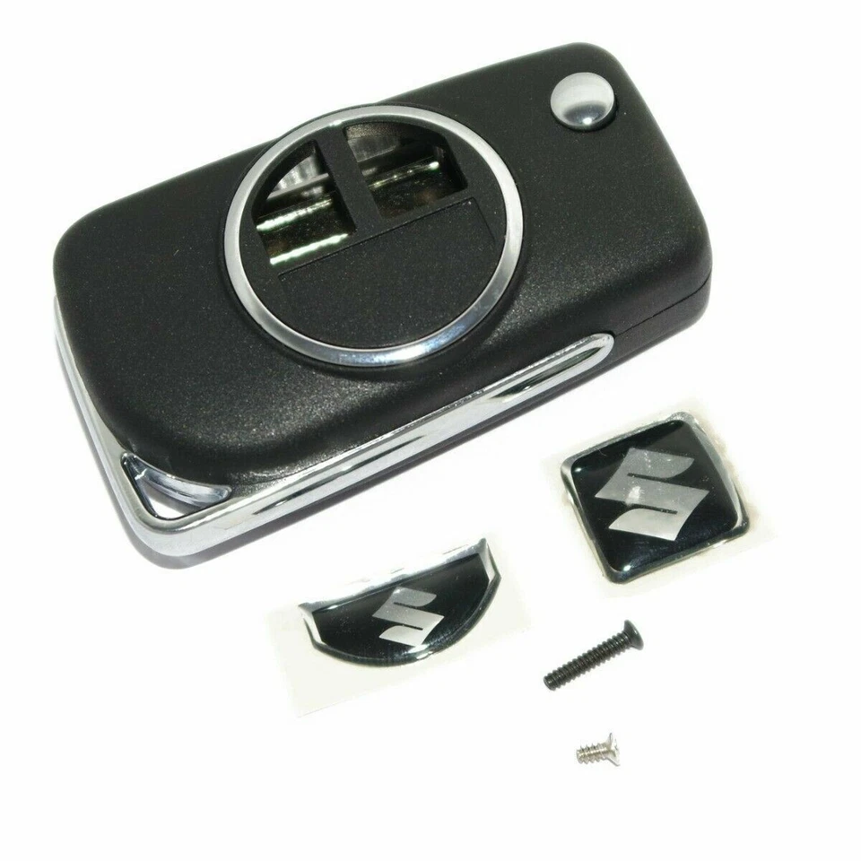 Carcasa de mando a distancia con llave plegable para Suzuki SX4 Swift unidad abatible de 2 botones Foto 3 de 4