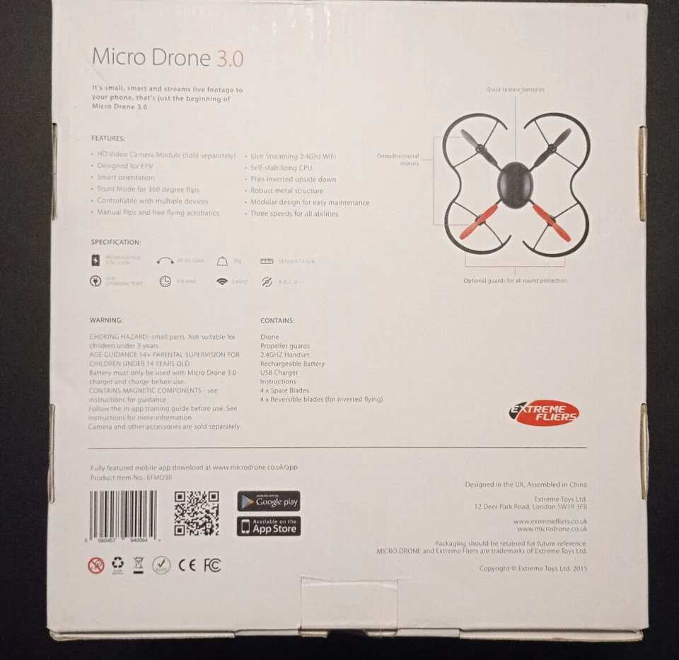 Micro Drone 3.0 + WiFi Camera Module,Smartphone Holder + VR Viewer---SIEHE VIDEO - Bild 2 von 4