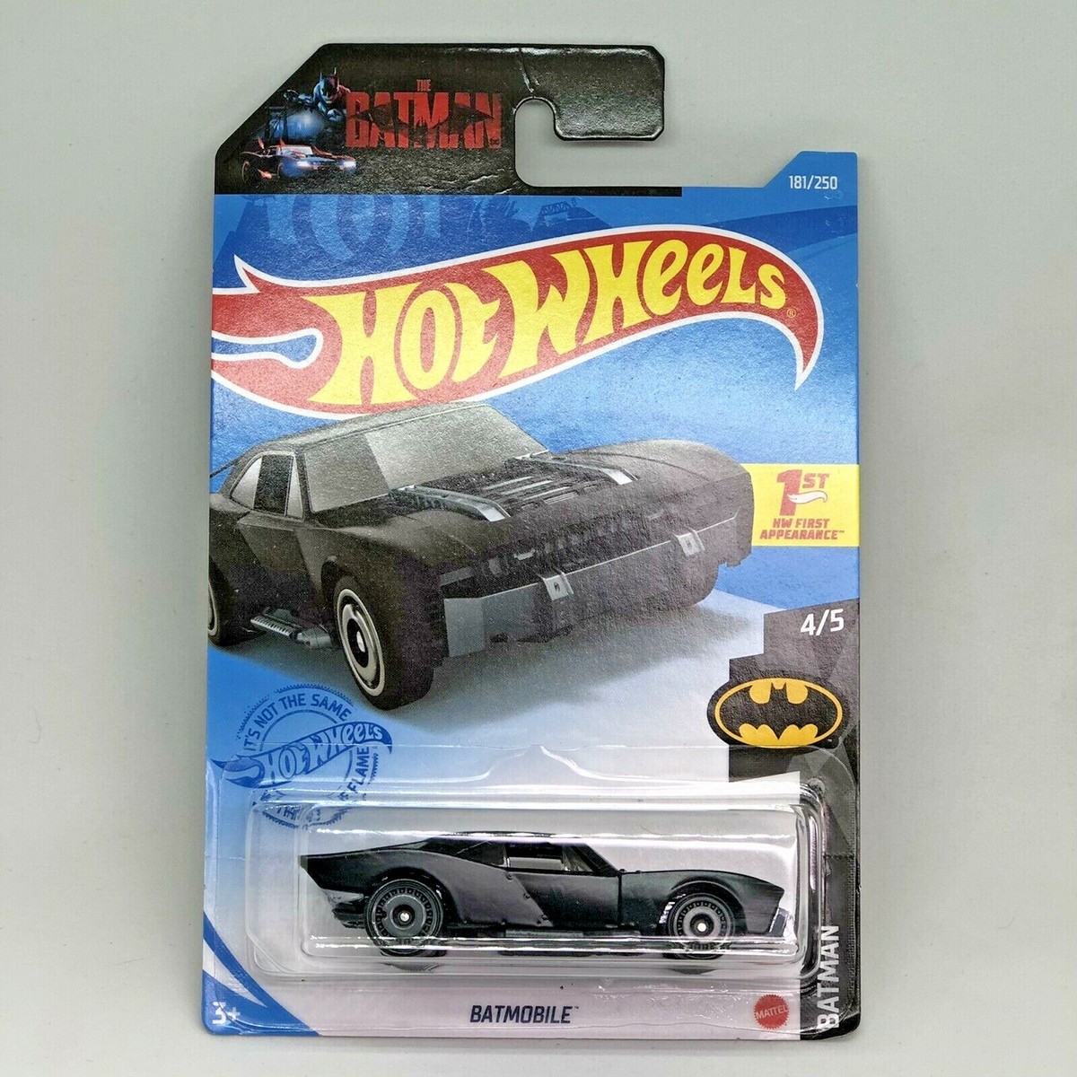 2021 Hot Wheels Batmobile Black 1st HW Appearance 181/250