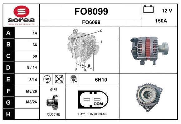 Alternateur SNRA FO8099 résout les problèmes de batterie sur Ford Mondeo IV