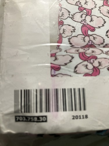 IKEA Stunsig Twin Pink Cat Tongue Duvet Cover Set Pillowcase Bunny Cartoon LtdEd - Picture 16 of 24