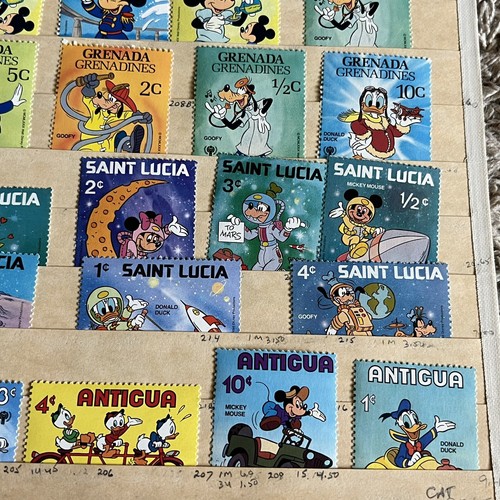 HUGE LOT DISNEY CHARACTERS OMNIBUS MINT STAMPS IN STOCK PAGE MICKEY MOUSE - Picture 11 of 11