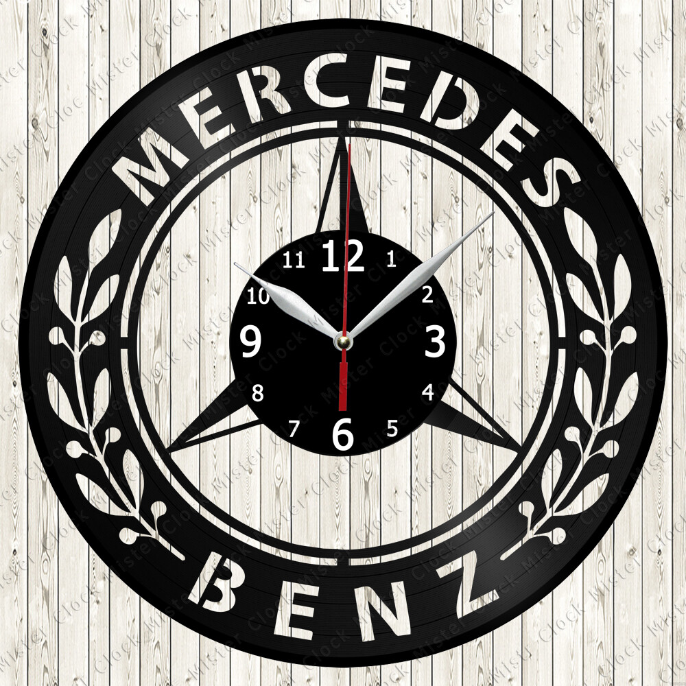 Mercedes Benz Vinyl Record Wall Clock Decor Handmade 6508 | eBay