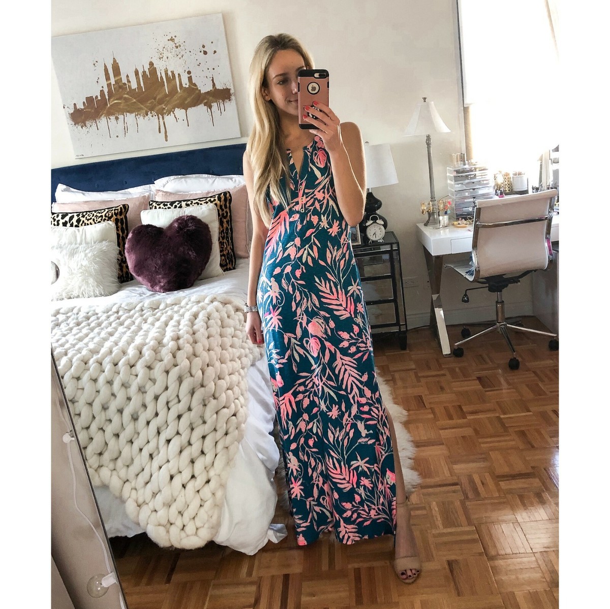 lilly pulitzer essie maxi dress NEW Lilly Pulitzer ESSIE MAXI DRESS Tidal Wave its Prime Time Pink Green XS