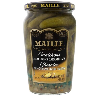 Maille Pickles Cornichons with Caramelized Onion 13.5 oz