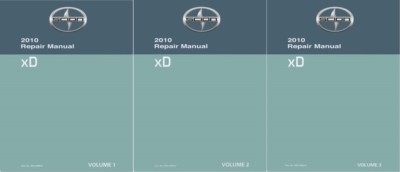 2010 Toyota Scion xD Factory Shop Service Manual