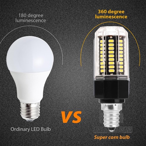 E12 LED Corn Bulb 5W 6W 7W 10W 12W 15W 25W Lights Equival 20W To 100W Halogen ST - Picture 4 of 19