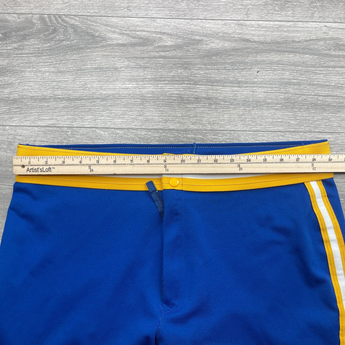 Pantalon De Baseball Vintage Wilson – Homme XXL – Bleu Royal Rayé – USA – Avec Défaut