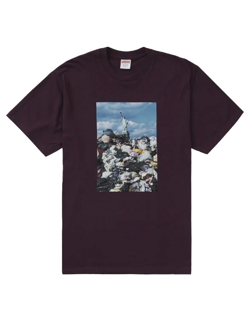Tee poubelle Supreme American XL violet/aubergine NEUF FW22 non ouvert