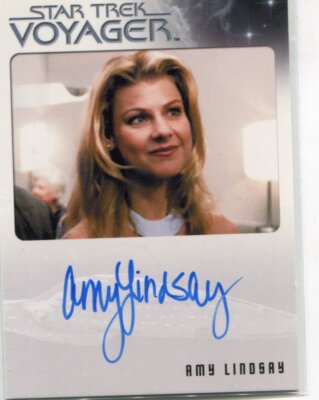 2015 Star Trek Voyager - AMY LINDSAY - Autograph as LANA