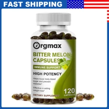 Bitter Melon Extract High Potency Capsules Help Lower Blood Sugar Immune Health
