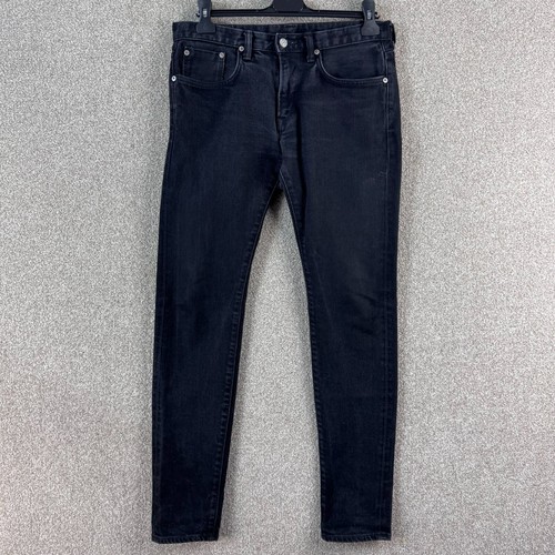 Edwin Mens Jeans W32 L30 Black Denim ED32M Green Line Selvedge