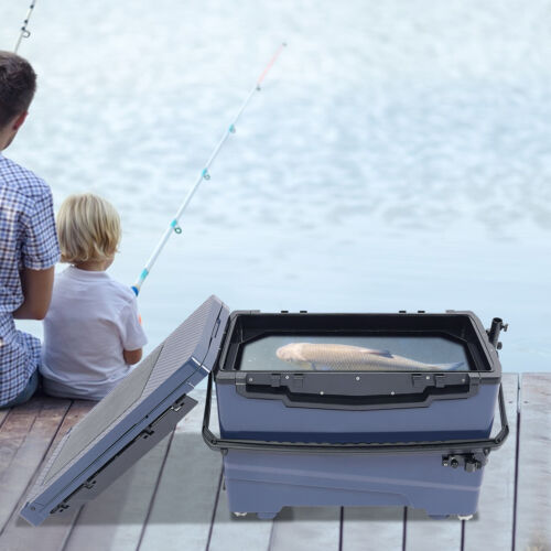 32L Light Fishing Box Rectangle Fishing Tackle Box Outdoors Tackle Box 250kgLoad
