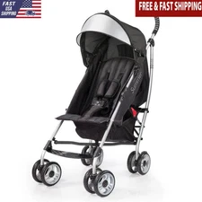 Lightweight Compact Stroller 4 Position Recline Auto Lock Carry Strap Storage