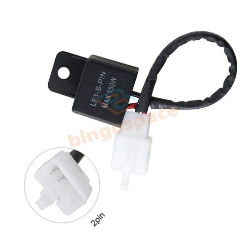12V 2-Pin Electronic LED Flasher Relay For Turn Signal Light Fast Hyper ...