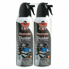 Dust-Off DPSM2 Compressed Gas Duster - 2 Pack