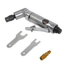 120° 1/4in 90PSI Air Angle Die Grinder Cutting Grinding Built-in Regulator