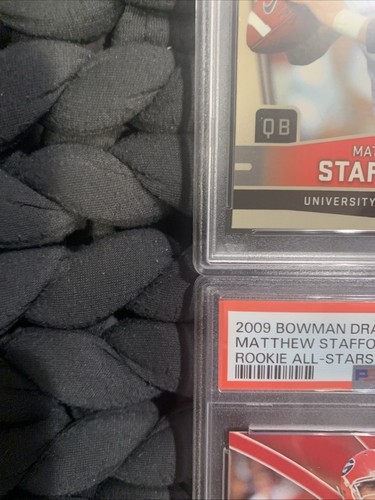 Matt Stafford 4 Football Cards PSA Lot: Georgia Bulldogs Los Angeles Rams 3 RCs - Picture 7 of 24