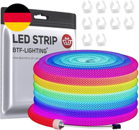 BTF-LIGHTING WS2811 Rgb Adressierbare 360 Grad Rund NetzföRmig Neon Led Streifen
