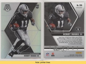 2020 Panini Mosaic Rookies Silver Prizm Henry Ruggs III #205 Rookie RC