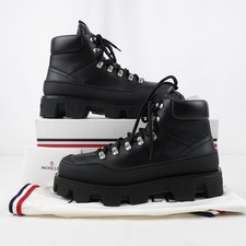 Moncler Peak Trek Ankle Lace-Up Boots In Blac...