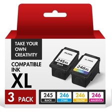 PG-245XL CL-246XL Ink Cartridge for Canon PIXMA MG2522 MG2520 TS3122 MX490 MX492