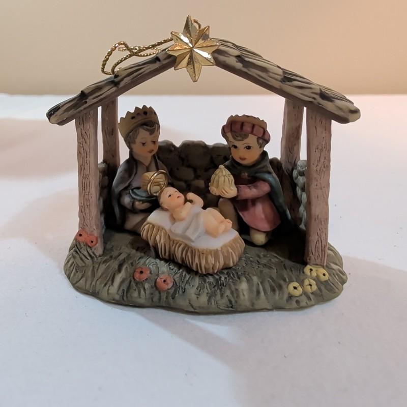 2003 Berta Hummel Bradford Exchange O Holy Night  and Hark the Herald Ornaments 