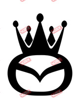 Crown For Mazda Jdm Decal Sticker Vinyl Car Bumper Window Laptop Japanese Logo