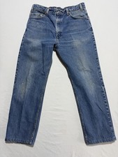 Levi's 505 Regular Fit Straight Leg Jeans 36x30 Medium Wash Vintage Made in USA
