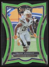 2019 Panini Select Neon Green Prizm /49 Nasir Adderley #112 Rookie Chargers
