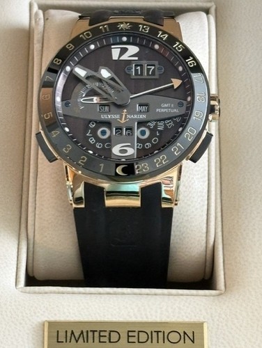Ulysse Nardin El Toro Perpetual GMT 18K Rose Gold Watch, 322-00