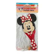 Minnie Mouse Disney Tootsie Toy Paddle and Ball