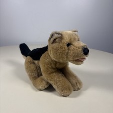 Animal Alley German Shepherd Plush Puppy Dog Brown Black Stuffed Toy VTG 14"