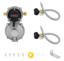 Rv Propane Regulator 2 Tank Hoses, LP Gas Regulator 2-Stage Auto Changeover Kit