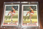 1982 Topps Nolan Ryan (2) Card Lot. NM Condition