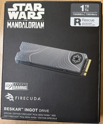 Seagate FireCuda ''Beskar Ingot Drive'' NVMe SSD (1TB / Special Edition / Gen4)